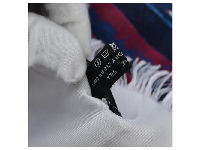 Sciarpa CHANEL COCO Silk Purple CC Auth 196740V Porpora - vista 20