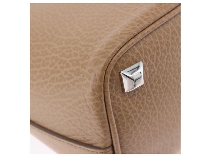 Maison Martin Margiela Maison Margiela Borsa a tracolla con catena in pelle 2way Beige Silver Auth am12335M Argento - vista 17