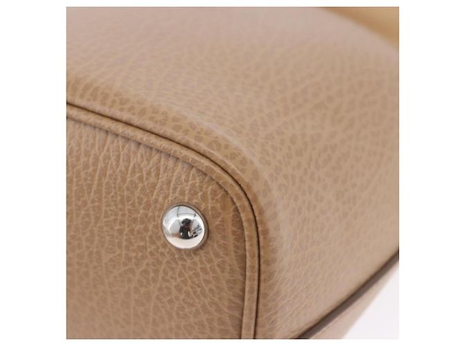 Maison Martin Margiela Maison Margiela Borsa a tracolla con catena in pelle 2way Beige Silver Auth am12335M Argento - vista 18