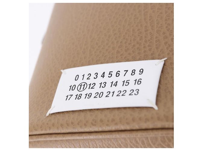 Maison Martin Margiela Maison Margiela Borsa a tracolla con catena in pelle 2way Beige Silver Auth am12335M Argento - vista 19