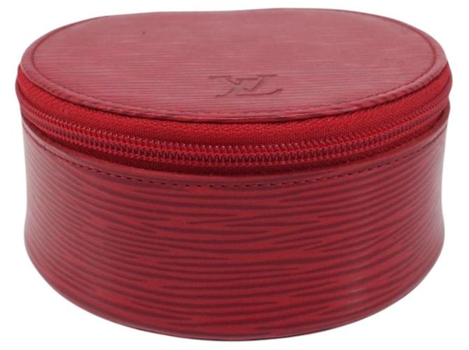 LOUIS VUITTON Epi Ecrin Bijoux 10 Jewelry Box Red M48217 LV Auth 199058A Rouge - vue 13