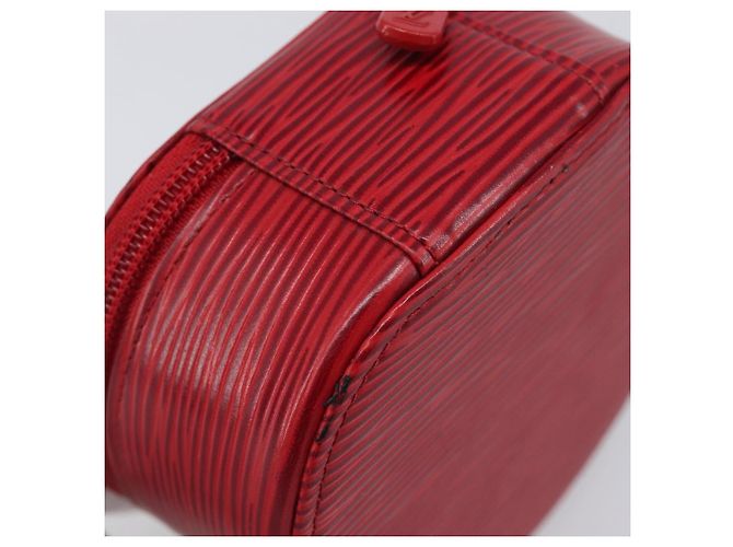 LOUIS VUITTON Epi Ecrin Bijoux 10 Jewelry Box Red M48217 LV Auth 199058A Rouge - vue 16