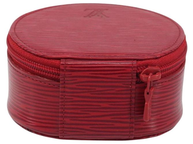 LOUIS VUITTON Epi Ecrin Bijoux 10 Jewelry Box Red M48217 LV Auth 199058A Rouge - vue 2