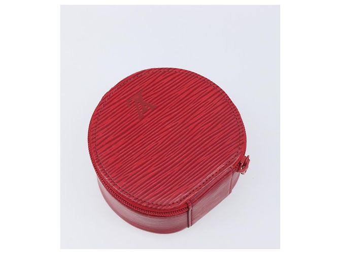 LOUIS VUITTON Epi Ecrin Bijoux 10 Jewelry Box Red M48217 LV Auth 199058A Rouge - vue 5