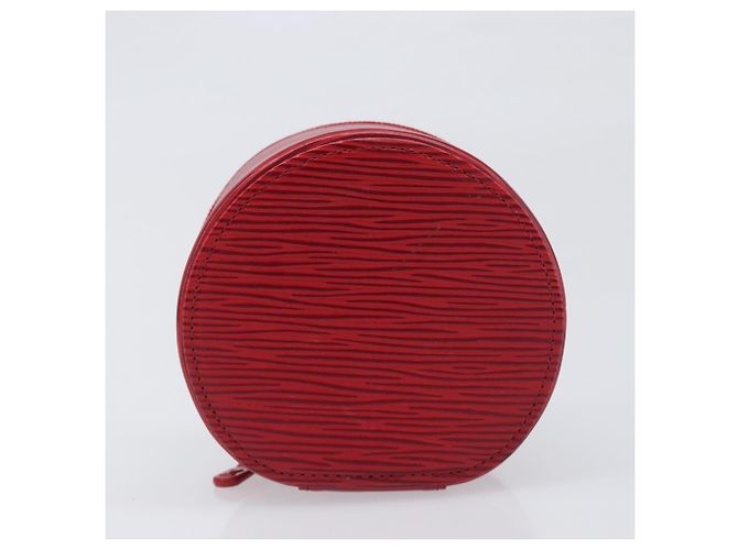 LOUIS VUITTON Epi Ecrin Bijoux 10 Jewelry Box Red M48217 LV Auth 199058A Rouge - vue 6