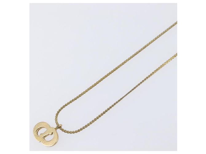 Collana Christian Dior metallo Gold Tone Auth 193456 - vista 10
