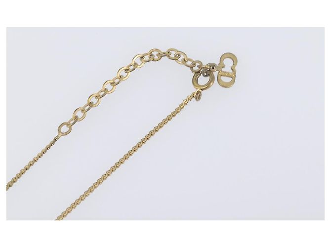 Collana Christian Dior metallo Gold Tone Auth 193456 - vista 12