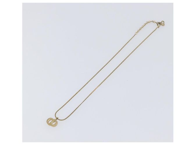 Collana Christian Dior metallo Gold Tone Auth 193456 - vista 8