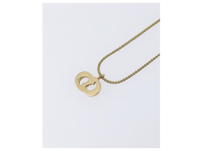 Collana Christian Dior metallo Gold Tone Auth 193456 - vista 9