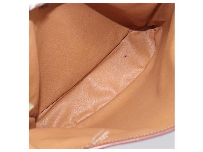 Céline Borsa a Mano CELINE Macadam PVC Pelle Marrone Tono Oro Auth ep15677 - vista 10