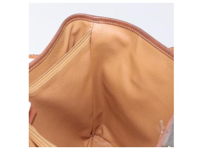 Céline Borsa a Mano CELINE Macadam PVC Pelle Marrone Tono Oro Auth ep15677 - vista 20