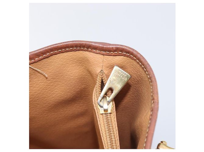 Céline Borsa a Mano CELINE Macadam PVC Pelle Marrone Tono Oro Auth ep15677 - vista 22