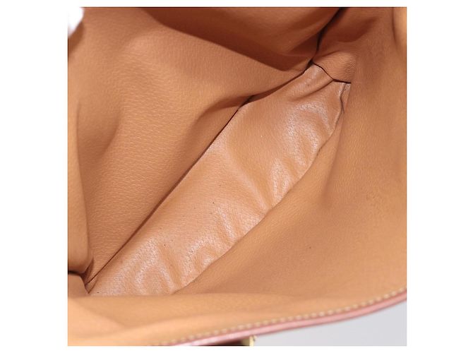 Céline Borsa a Mano CELINE Macadam PVC Pelle Marrone Tono Oro Auth ep15677 - vista 24