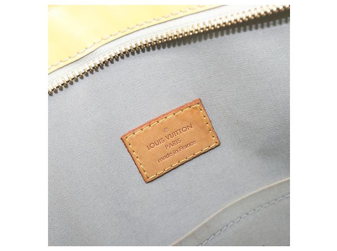 LOUIS VUITTON Monogram Vernis Brentwood Hand Bag Perle M91512 LV Auth 200140 - vista 19