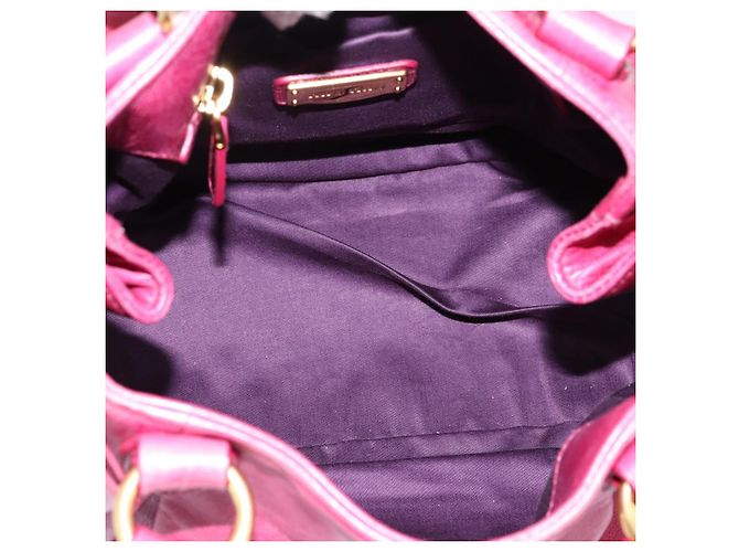 Borsa a mano Miu Miu Vitellolux 2way Pink Gold Auth 199159M Rosa D'oro - vista 10