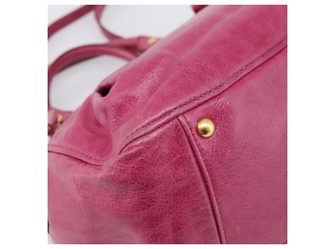 Borsa a mano Miu Miu Vitellolux 2way Pink Gold Auth 199159M Rosa D'oro - vista 18