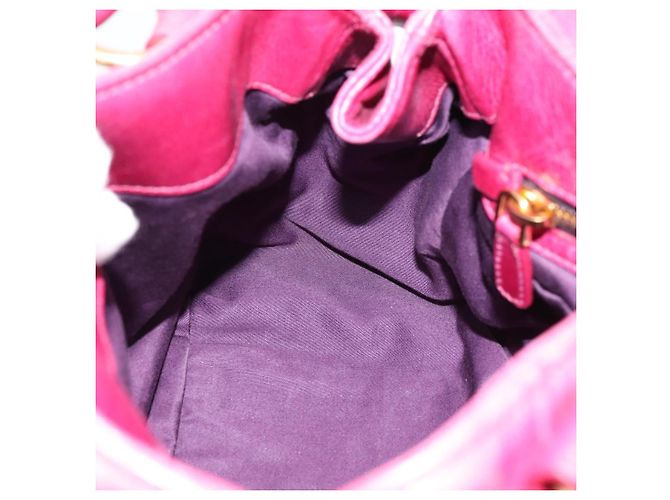 Borsa a mano Miu Miu Vitellolux 2way Pink Gold Auth 199159M Rosa D'oro - vista 21