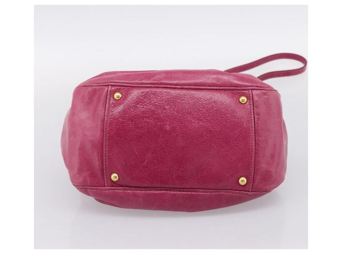 Borsa a mano Miu Miu Vitellolux 2way Pink Gold Auth 199159M Rosa D'oro - vista 5