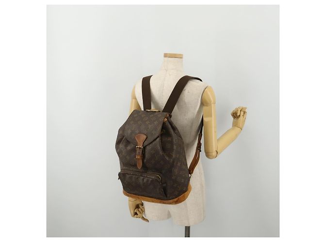 Zaino LOUIS VUITTON Monogram Montsouris GM M51135 LV Auth ep15758 Monogramma - vista 28