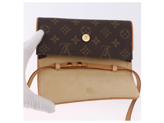 LOUIS VUITTON Monogram Pochette Twin PM Shoulder Bag M51854 LV Auth am12281V Monogramma - vista 9