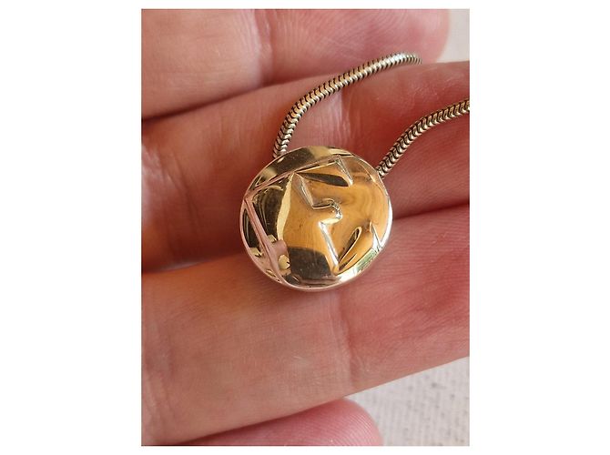 Collana Tiffany & Co. Lettera E in argento - vista 2