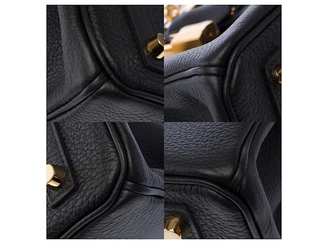 Hermès Borsa HERMES Birkin 25 in Pelle Nera - 103870 Nero - vista 11