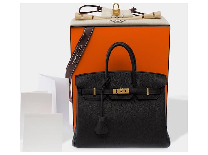 Hermès Borsa HERMES Birkin 25 in Pelle Nera - 103870 Nero - vista 2