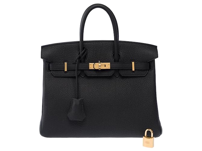 Hermès Borsa HERMES Birkin 25 in Pelle Nera - 103870 Nero - vista 3