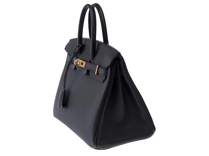 Hermès Borsa HERMES Birkin 25 in Pelle Nera - 103870 Nero - vista 5