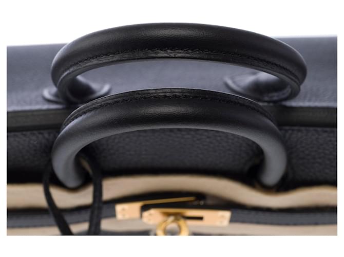 Hermès Borsa HERMES Birkin 25 in Pelle Nera - 103870 Nero - vista 9