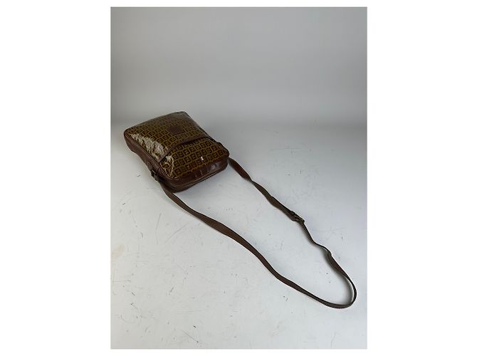 Vintage Fendi FF Monogram Canvas Schultertasche Brown Tan - Ansicht 9