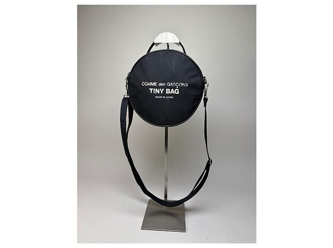 Vintage Comme Des Garcons TINY BAG Nylon Crossbody Schwarz - Ansicht 10