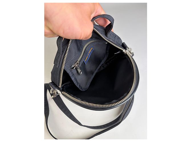 Vintage Comme Des Garcons TINY BAG Nylon Crossbody Schwarz - Ansicht 3