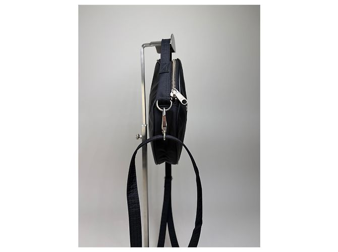 Vintage Comme Des Garcons TINY BAG Nylon Crossbody Schwarz - Ansicht 8