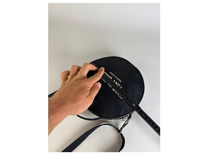 Vintage Comme Des Garcons TINY BAG Nylon Crossbody Schwarz - Ansicht 9