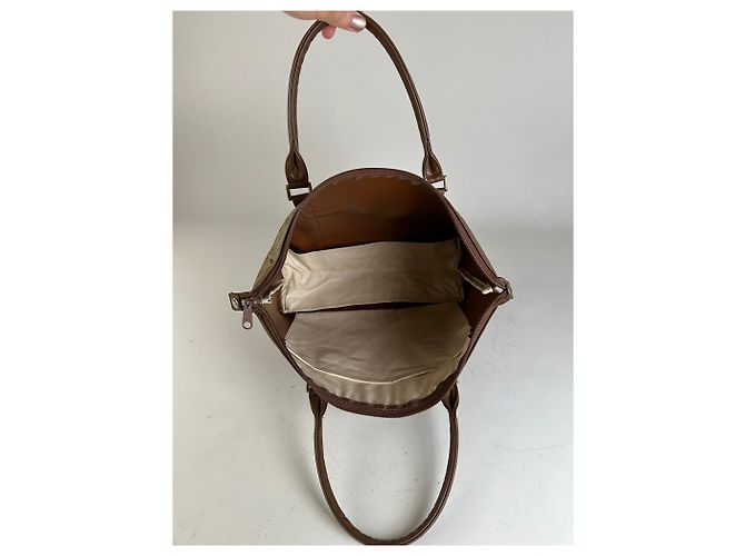 Vintage Givenchy 4G Logo Canvas Tote Beige Brown Gold - Ansicht 11