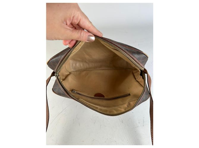 Céline Vintage Celine Monogram Canvas Schultertasche Brown Tan Braun - Ansicht 3
