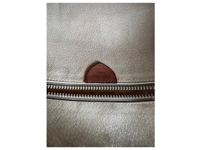 Céline Vintage Celine Monogram Canvas Schultertasche Brown Tan Braun - Ansicht 5