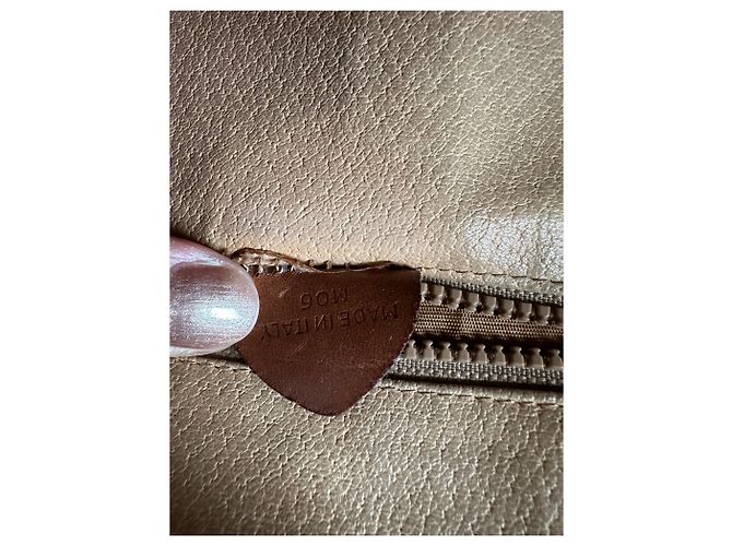 Céline Vintage Celine Monogram Canvas Schultertasche Brown Tan Braun - Ansicht 7
