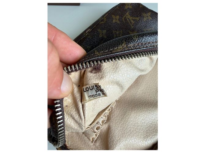 Vintage Louis Vuitton Monogram Canvas Kosmetiktasche Brown Gold Braun - Ansicht 4