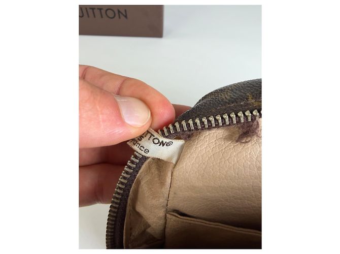 Vintage Louis Vuitton Monogram Canvas Kosmetiktasche Brown Gold Braun - Ansicht 5
