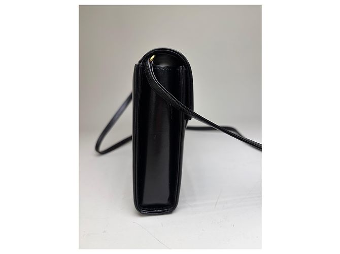 Vintage Givenchy Leder Crossbody Bag Schwarz Gold - Ansicht 4