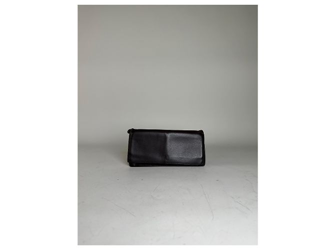 Vintage Loewe Leather Long Wallet Black - view 7