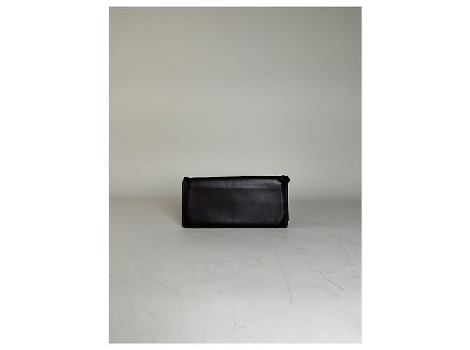 Vintage Loewe Leather Long Wallet Black - view 8
