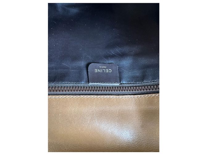 16 Céline Vintage Celine GG Monogram Canvas Schultertasche Tan Brown Kamel - Ansicht 3