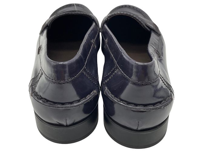 Mocassini / Ballerine in pelle lucida blu navy Tod's - vista 6