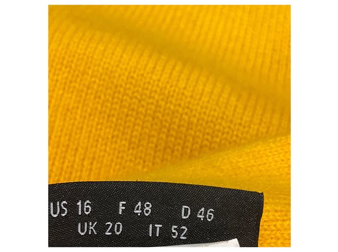 Akris Kaschmir-Strickpullover in Senfgelb mit Reißverschluss vorne - Ansicht 5