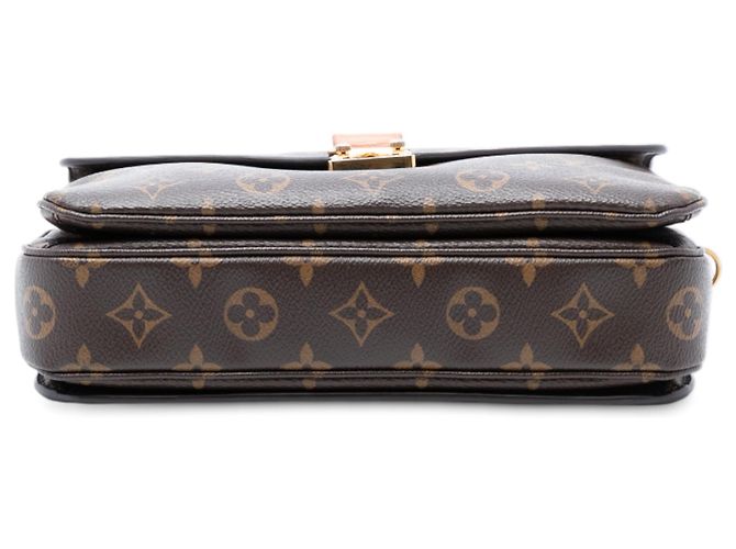 Borsa Louis Vuitton Monogram Pochette Metis Marrone - vista 3