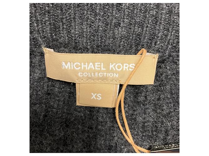 Michael Kors Collection Kaschmirpullover mit Pailletten in Anthrazitgrau - Ansicht 4