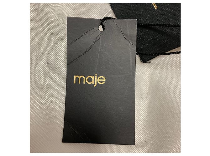 Veste en fausse fourrure bouclée Blanche blanche Maje - vue 5